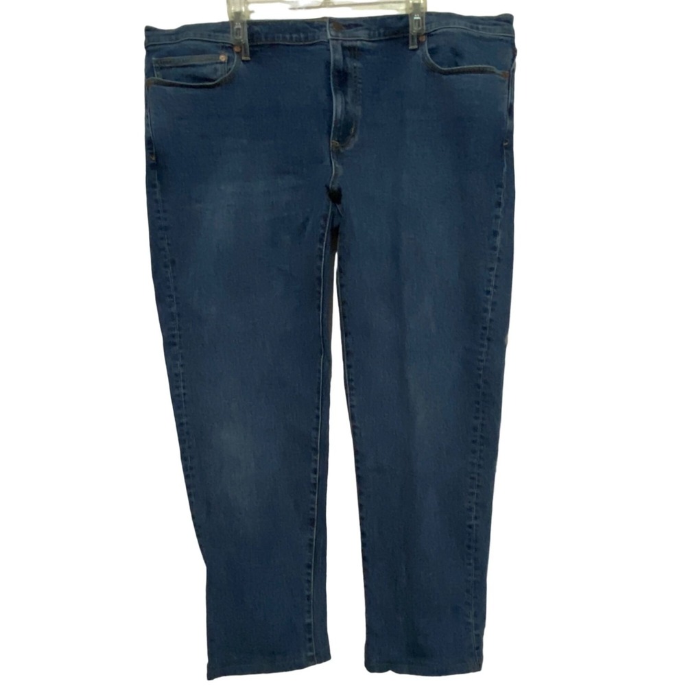 Lands End Square Rigger Straight Fit Mens‎ Jeans Size 44 Classic Preppy Coastal